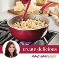 thumbnail image 6 of Rachael Ray Create Delicious 3 Qt Aluminum Nonstick Everything Pan, Red Shimmer, 6 of 12