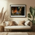 thumbnail image 3 of Via della Pelliccia - Rome Lazio Italy Photography Street Photography Nightlife Architecture Graffiti City Travel Poster Vintage Black Framed Wall Art Print 5 x 7 inches, 3 of 4