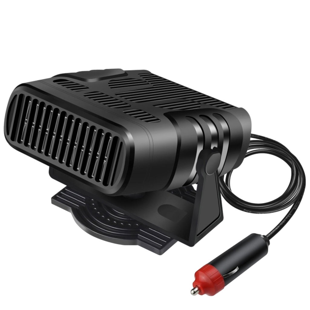Dégivreur Portable Pour Voiture, Désembueur à Chauffage Rapide, 12V/24V, Allume-cigare à Brancher Pour Véhicules, Reoidissement 2 En 1 Et
