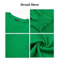 thumbnail image 6 of UVN Long Sleeve Shirts for Women Blouse Casual Puff Sleeve Crewneck Fall Shirt Tunic Tops, 6 of 9