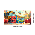 thumbnail image 2 of Cute Cartoon Style Welcome to 5 Grade Banner with Bees Apples and School Bus Background Party Decorations Backdrop for Classroom Entrance First Day of School Photo Booth Props School Events, 2 of 3