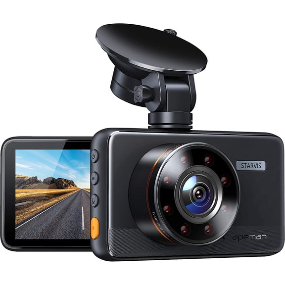 Crosstour Wide Viewing Angle, Motion Detection 1080P Full HD Dash Cam, 170° Wide Angle Car Camera