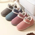 thumbnail image 6 of Puawkoer Men Warm Slippers Home Mens Slippers Size 12 Wide Width Warm Cotton Slippers Winter Mens Fuzzy Slippers Home Cotton Slippers Fashion Cute Printed Thermal Slippers Cas, 6 of 7