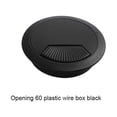 thumbnail image 3 of QualitChoice ABS Computer Desk Hole Cover Waterproof Detachable Round Anti-rust Adjustable Desktop Cable Fixing Grommet Organizer 60mm Black 1Set, 3 of 6