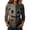 Gray #105, variant on Halloween Shirts Women Funny 3/4 Sleeve T Shirts Horror Halloween Printed Tops Spooky Crew Neck Pullover Holiday Three Quarter Length Blouses, S