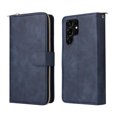 thumbnail image 2 of Feishell for Samsung Galaxy S22 Ultra (6.8 inch) Wallet Case for Women Men,Premium PU Leather Magnetic Clasp Zipper 9 Card Slots Folio Flip Holder Shockproof Phone Case with Wrist Strap,Blue, 2 of 8