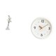 thumbnail image 1 of Elegante Escultura De Bailarina Con Diseño De Reloj Contemporáneo, Elegante Pieza De Arte Para Dormitorio, Oficina Y Sala De Estudio, Decoración Moderna Del Hogar., 1 of 8