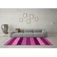 thumbnail image 3 of Ahgly Company Indoor Round Abstract Pink Modern Area Rugs, 6' Round, 3 of 4