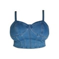 thumbnail image 3 of No Boundaries Denim Corset Top, Women's and Women's Plus, 3 of 4