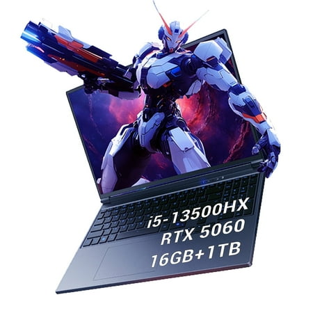 FIREBAT Gaming Laptop QHD, GeForce RTX 5060, 16in WQXGA 2560x1600 180Hz 500nits, Core 13500HX CPU, 5200mAh/80Wh, Backlit, 1TB PCIe Gen4 SSD, 16GB DDR5 RAM, Metal Notebook Laptop Gamer PC Computer