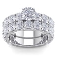 thumbnail image 4 of SuperJeweler 6 Carat Lab Grown Diamond Bridal Set In 14K White Gold For Women, 4 of 5