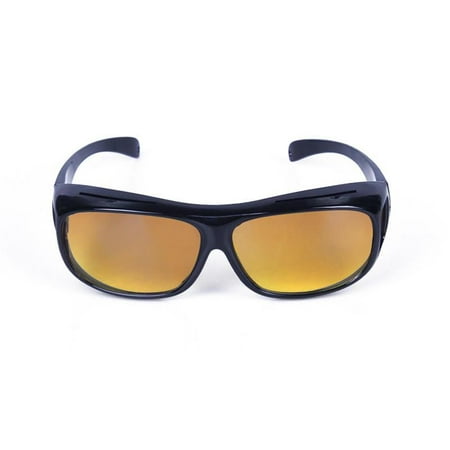 Optic Night Vision Driving Anti Glare HD Glasses UV Wind Protection (Best Anti Glare Eyeglasses)