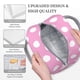thumbnail image 3 of Fotbe Pink And White Polka Dot Bolsa de Almuerzo con Estampado, Lonchera Aislada, Contenedor de Comida Reutilizable Tipo Cooler a Prueba de Fugas, 3 of 6