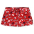 thumbnail image 3 of Women's Concepts Sport White/Red Washington Nationals Plus Size Tank Top & Shorts Sleep Set, 3 of 3