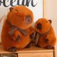 thumbnail image 4 of Juguete de capibara Kawaii, animales de peluche, capibara de felpa súper suave blanco para niñas, lindo juguete de capibara marrón para niños, regalos de cumpleaños, 4 of 5