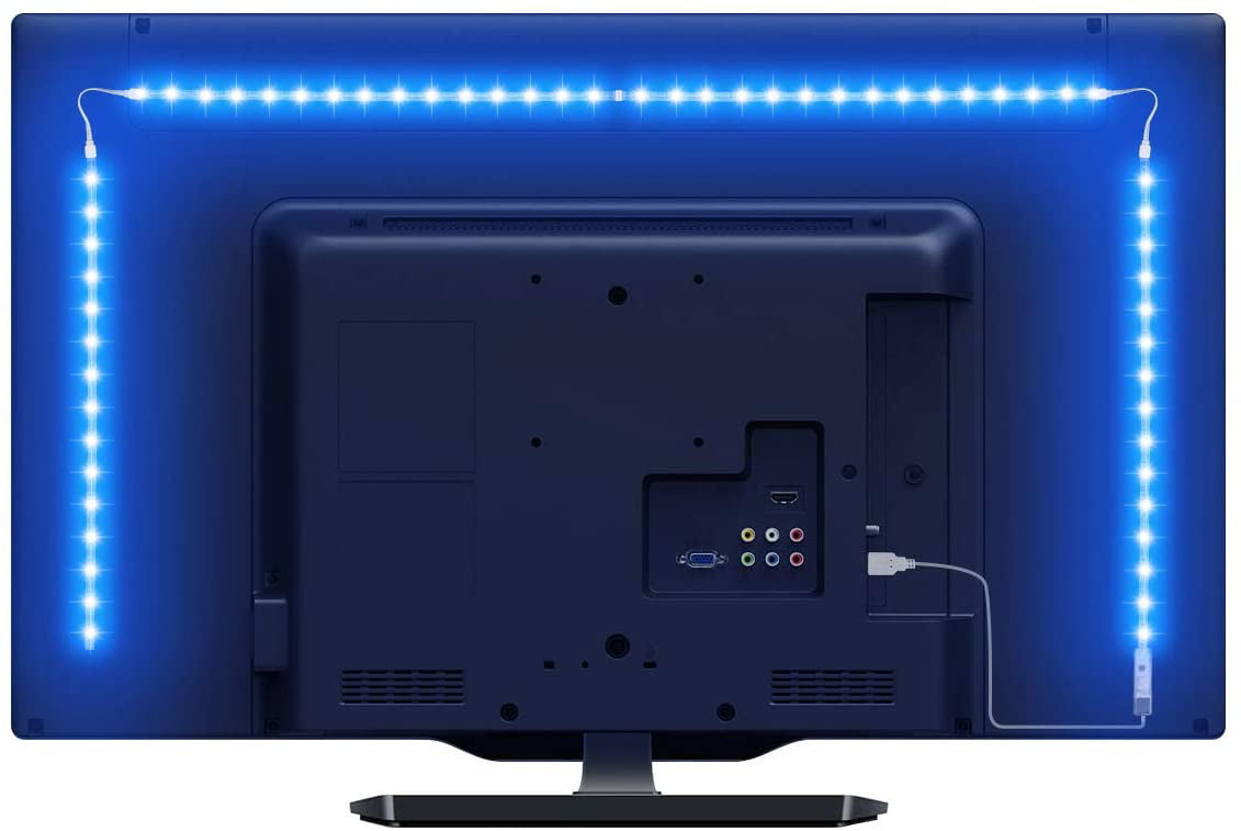 RGB LED Strip Lights Tv Led Backlight for 40-60 inch Tv Bluetooth App 6.5ft 