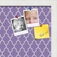 thumbnail image 2 of PinPix 16x16 Custom Cork Bulletin Board Quatrefoil Purple Poster Board Has a Fabric Style Canvas Finish, Framed in Quatrefoil Purple, by ArtToFrames (PinPix-282), 2 of 6