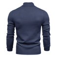 thumbnail image 4 of GA WEIHUA Fall Clearance Deals! Mens Knitted Turtleneck Sweater Side Ribbed Slim Fit Pullover Long Sleeve Turtle Neck Sweaters Thermal Casual High Neck Pullovers Shirt(Dark Gray,M), 4 of 4