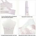 Special Pocket Bra for Silicone Breast Forms Post Surgery Mastectomy Crossdress Pink Bra Size 48
