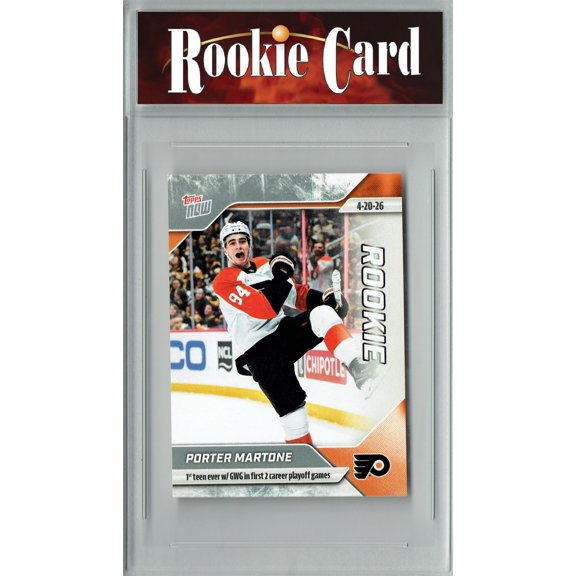Collectible Porter Martone Rookie Card Philadelphia Flyers Hockey Trading Card 2025 Topps Now #153 Certified Mint+