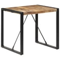 thumbnail image 1 of vidaXL Dining Table 80x80x75 cm Rough Mango Wood, 1 of 5