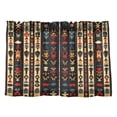thumbnail image 7 of Yayeee Kitchen Curtains Tier Pair Light Filtering 27"x36" Rod Pocket Short Cafe Window Panel, Beige Geometric, 7 of 7