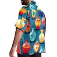 thumbnail image 3 of Bowling Men's Short Sleeve Spread Collar Hawaiian Shirts, Casual Printed Button Down Summer Beach Tops, Unisex Men's Shirts, 3 of 6