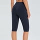 thumbnail image 4 of Pantalones de yoga capri qucoqpe para mujer con bolsillos, leggings esenciales de cintura alta para entrenar, 4 of 5