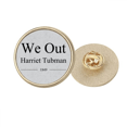 thumbnail image 1 of Nous Sortons Harriet Tubman Citations Rond Métal Broche d'Or Clip, 1 of 3