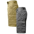 thumbnail image 1 of 2-Pack Men's Relaxed Fit 7-Pocket Cargo Shorts with Belt (Sizes, 30-42), 1 of 3