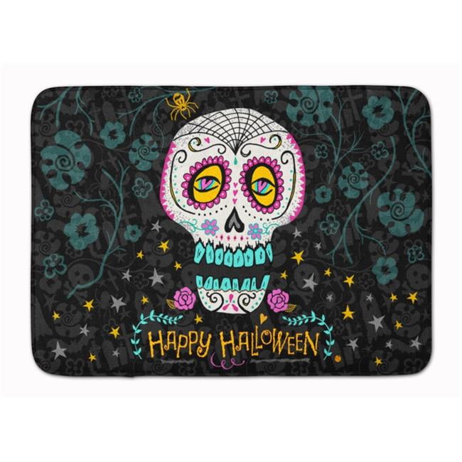 Carolines Treasures Day of The Dead Machine Washable Memory Foam Mat Multicolor