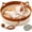 Brown with cushion, variant on Handwoven Cat Basket Bed with Hanging Ball,Breathable & Foldable Scratchable Hammock with Cat Ear Design,Cotton Rope Nest for Cats & Kittens