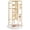 Gold, variant on Multi-Layer Detachable 360° Rotating Jewelry Display Stand, Floor-Standing Necklace and Earring Organizer(Black)