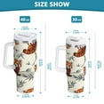 thumbnail image 3 of Stainless Steel Tumbler with Straw and Handle, Double Wall Insulated Tumblers, Red Panda Pattern, 3 of 9