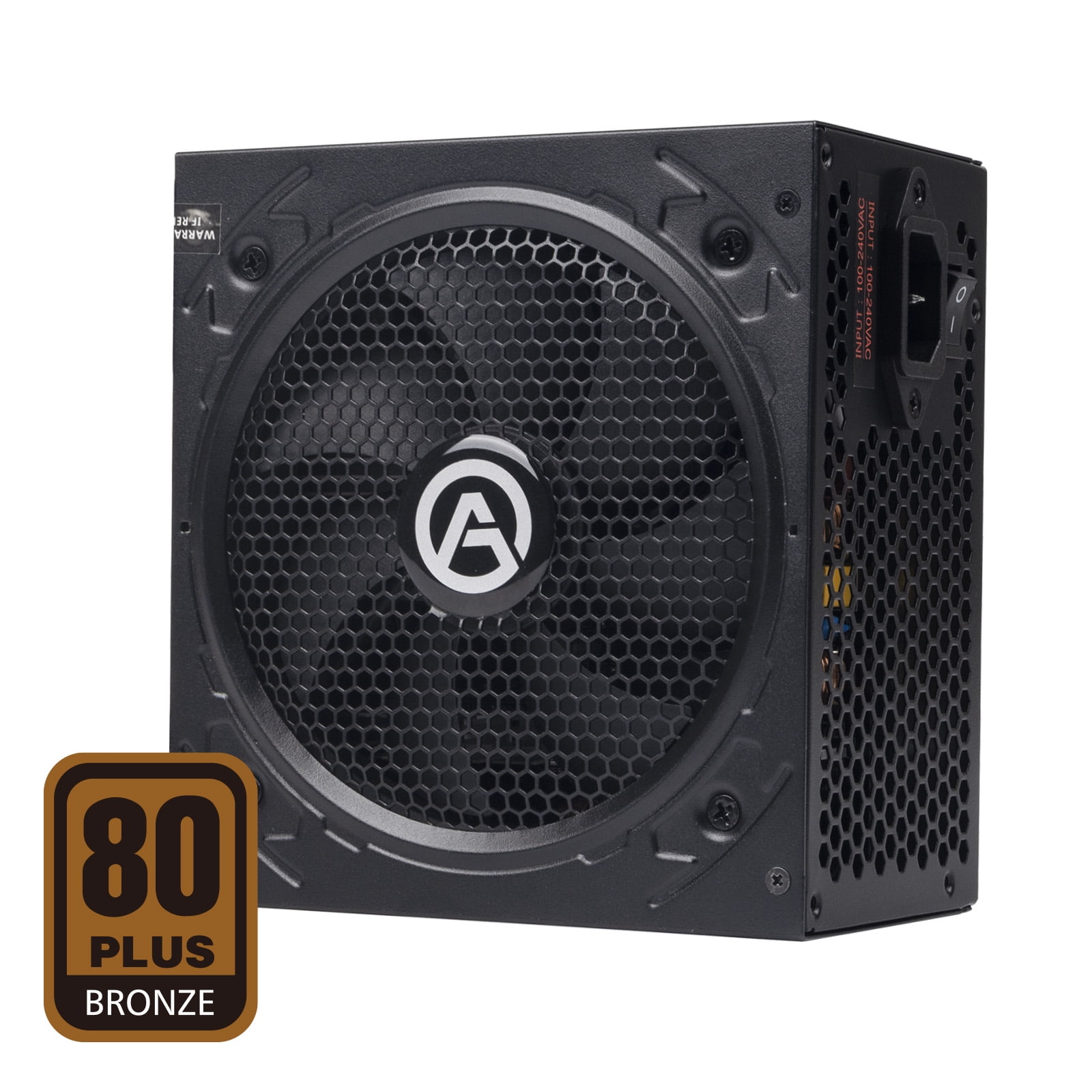 ARESGAME 550W Power Supply, 80+ Bronze Certified ATX PSU (AGW550, Non-modular)