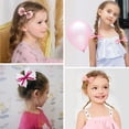thumbnail image 2 of Juego de pinzas para el pelo LMYMHMLM, 18 unidades, lazos rosas para niñas, 2 of 7