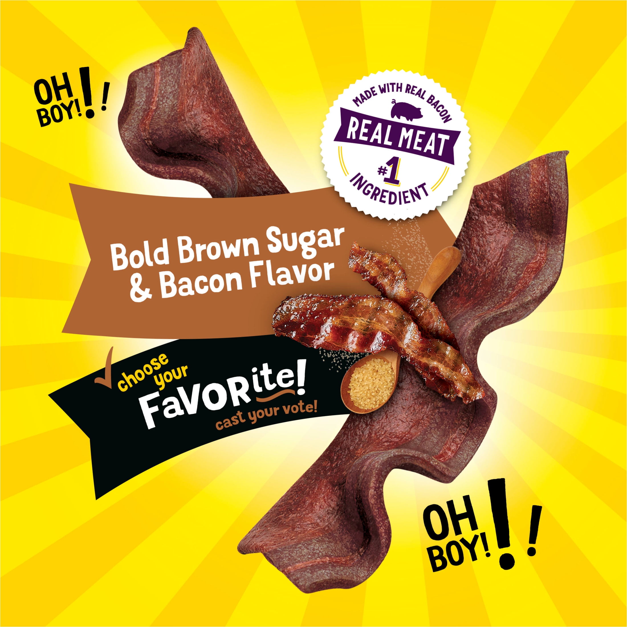 Purina Beggin' Strips Dog Treats Bold Brown Sugar Flavor Dog Chews Snacks, 6 oz Pouch