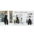 thumbnail image 5 of Lentta Womens Warm Winter Fleece Overalls Casual Loose Sherpa Jumpsuits Fuzzy Ski Pants with Pocket, 5 of 7