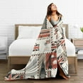 thumbnail image 5 of DouZhe Ultra-Soft Micro Fleece Lightweight Flannel Bed Blanket, Retro British London Postcard Print Cozy Warm Throw Blankets, 80"x60", 5 of 7