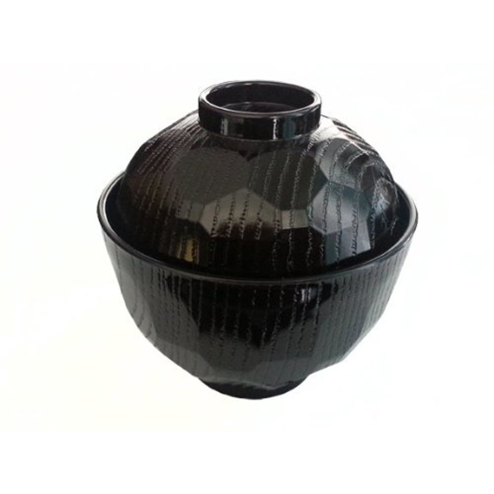 Japanese Lacquer Miso Soup Bowl with Lid, Classic Style (A) Walmart