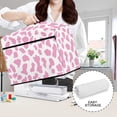 thumbnail image 6 of HELLHERO Sewing Machine Covers with Pockets for Extra Accessories Pink Cow-print Foldable 17.7x8.6x12.5 Inch Ideal Gifts, 6 of 8