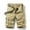 Khaki Color, variant on LYMAYTER‌‌‌ Men's Cargo Shorts Washed Workwear Casual‌ Loose Fit Multi-Pocket Travel Hiking‌ 30-38