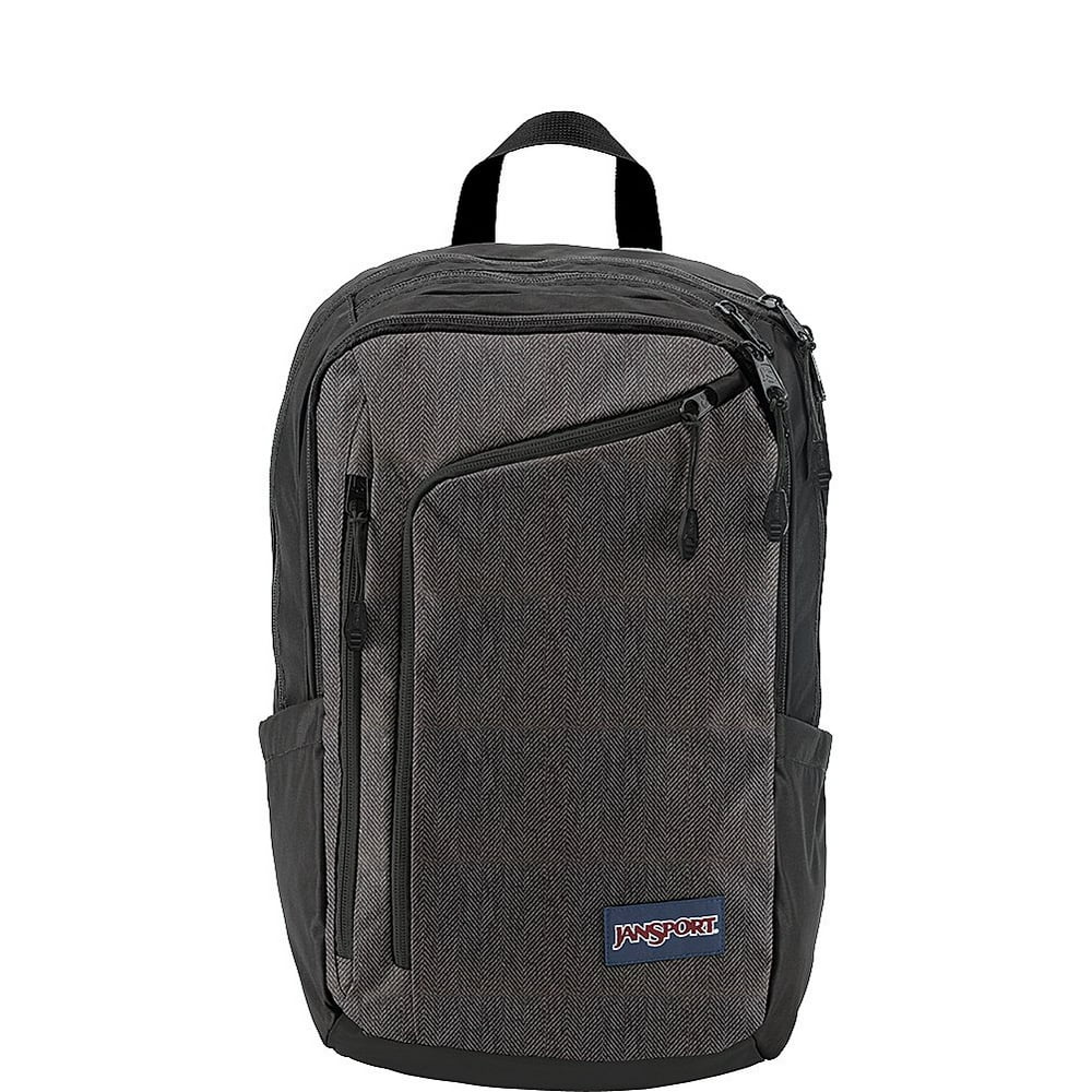 JanSport JS00T55B0LT Platform Laptop Backpack Black White Herringbone
