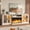 White, variant on Sonegra Fireplace TV Stand, Farmhouse Entertainment Center for TVs Up to 70”, TV Console with Storage Cabinets, Media Console for Living Room, Brown