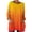Orange-Shirts for women, variant on FNFYFH Tunic Tops for Women Loose Fit Long Sleeve Crewneck Gradient Tshirts Tunics to Wear with Leggings