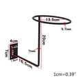 thumbnail image 4 of Wall-mounted Motorcycle Helmet Hanger Stand Helmet Storage Rack Easy to Use, 4 of 6