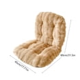 thumbnail image 3 of Desk Chair Cushion,Office Chair Cushion Seat,Plush Cushion with Back Support Lounger Cushion with Fixing Band,32X18 in （Brown）, 3 of 6