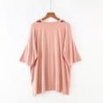 thumbnail image 5 of Women's Loose Fit V Neck Short Sleeve Comfy Regular Tank Tops Summer Casual Soft Lightweight T-Shirt Tee | CSEONE,Pink L, 5 of 7