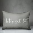 thumbnail image 2 of Creative Products Let's Get Lit in Gray 14x20 Spun Poly Pillow, 2 of 2