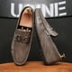 thumbnail image 2 of Zapatos de hombre de verano, transpirables, de moda, estilo coreano, zapatos de cuero, de moda, casuales, combinables, para todo tipo de ocasiones, para hombre, 2 of 6